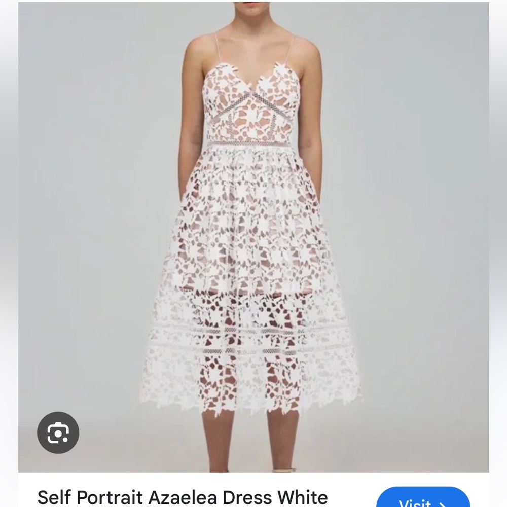 Self-Portrait White Azalea Dress